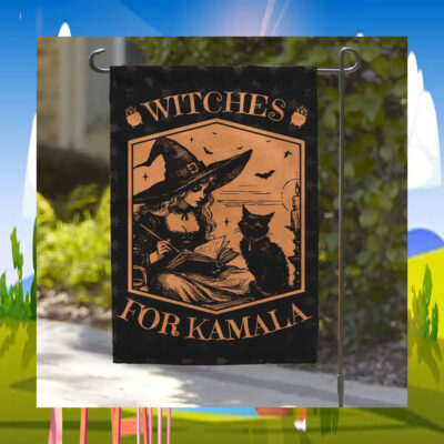 Witches For Cat Kamala Harris Halloween Flag