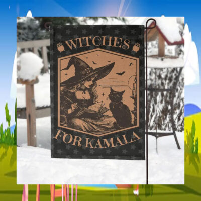 Witches For Cat Kamala Harris Halloween Flag