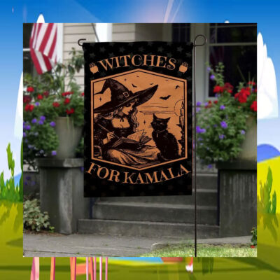 Witches For Cat Kamala Harris Halloween Flag