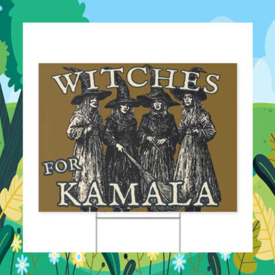 Witches For Kamala 2024 Halloween Yard Sign