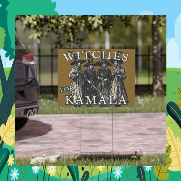 Witches For Kamala 2024 Halloween Yard Sign