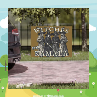Witches For Kamala 24 Halloween Yard Sign