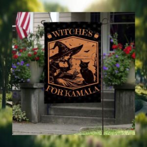 Witches For Kamala Halloween Flag