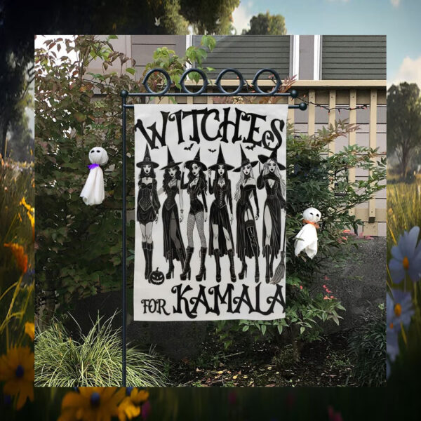 Witches For Kamala Halloween Spooky Flag