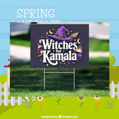 Witches For Kamala Halloween Yard Signs