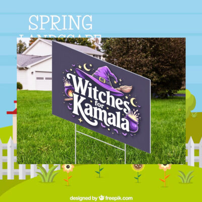 Witches For Kamala Halloween Yard Signs
