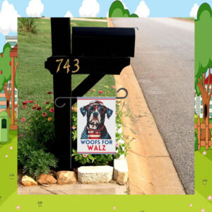 Woofs for Walz Garden Banner Flag
