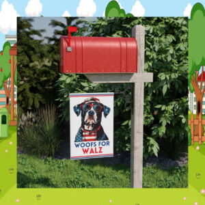 Woofs for Walz Garden Banner Flag
