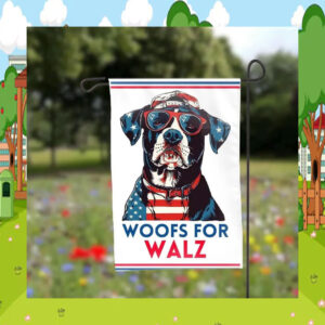 Woofs for Walz Garden Banner Flag