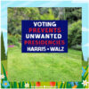 Voting Prevents Unwanted Presidencies Harris Walz 24 Yard Signs