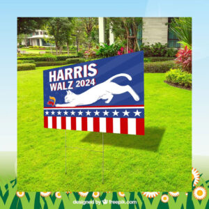 2024 Cat Harris Walz Yard Sign