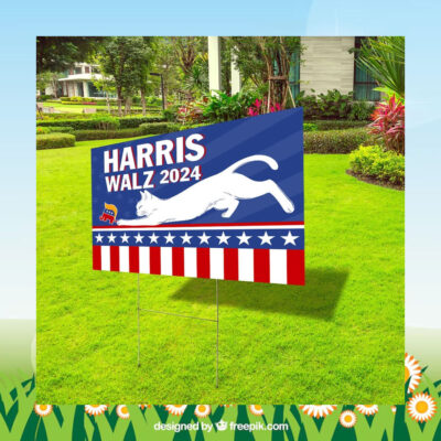 2024 Cat Harris Walz Yard Sign