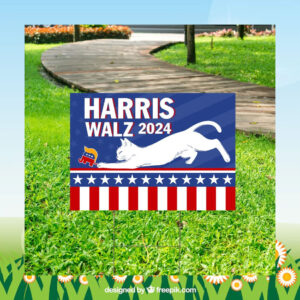2024 Cat Harris Walz Yard Sign