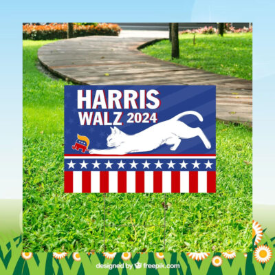 2024 Cat Harris Walz Yard Sign