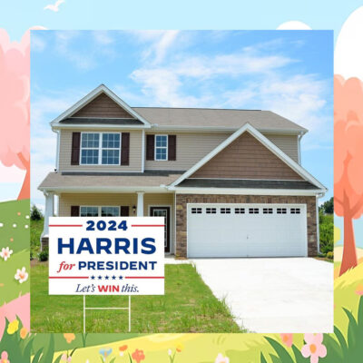 2024 Harris For President Let's Win This Yard Sign