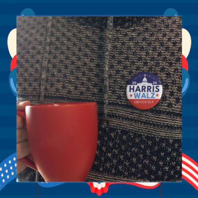 2024 Harris Walz Obviously Button