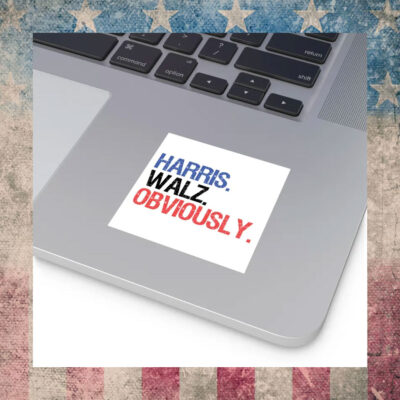 2024 Harris Walz Obviously Sticker
