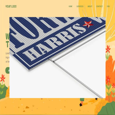 2024 Harris Walz Truth Hope Decency Forward Yard Sign