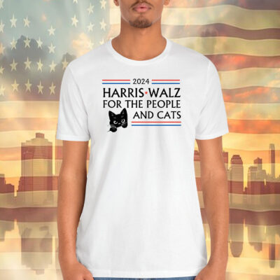 2024 Harrris Walz For The People And Cats Shirt