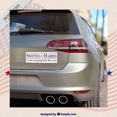 2024 Swifties For Harris We Are Not Going Back. Like Ever. Car Magnet