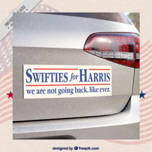 2024 Swifties For Harris We Are Not Going Back. Like Ever. Car Magnet