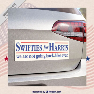 2024 Swifties For Harris We Are Not Going Back. Like Ever. Car Magnet