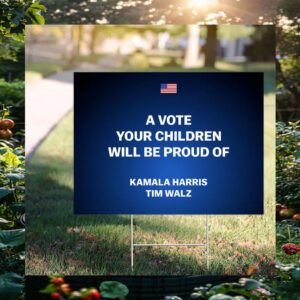 A Vote Your Children Will Be Proud Of Kamala Harris Tim Walz Yard Sign