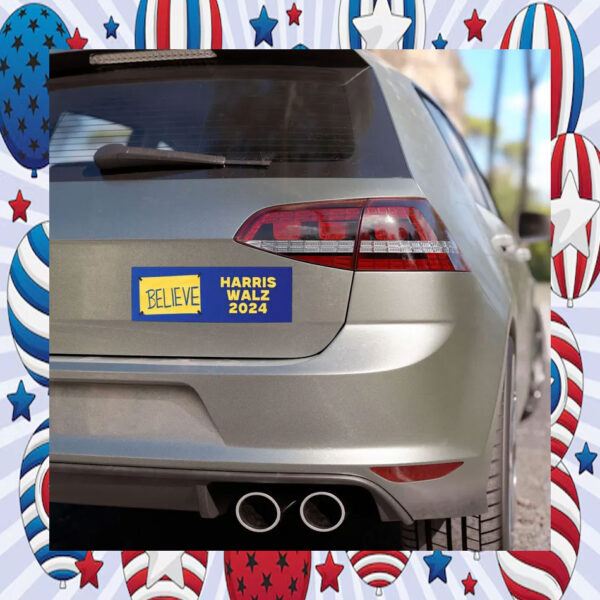 Believe Harris Walz Car Magnets