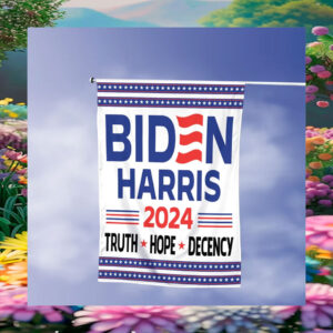 Biden Harris 2024 Truth Hope Decency Flag
