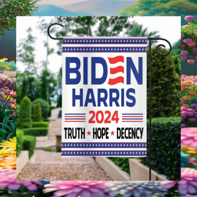 Biden Harris 2024 Truth Hope Decency Flag