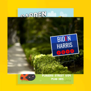 Biden Harris 24 Yard Sign