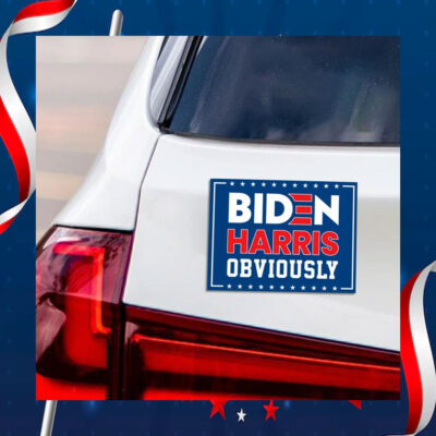 Biden Harris Obviously 2024 Car Magnet