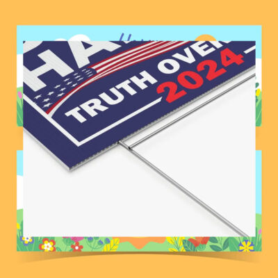 Biden Harris Truth Over Lies 2024 Plastic Yard Sign
