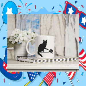 Black Cat Kamala Harris Mug