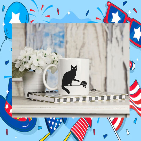 Black Cat Kamala Harris Mug
