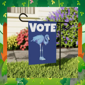 Blue Flamingo Vote Kamala Harris 2024 Flag