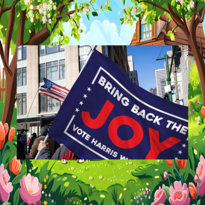 Bring Back The Joy Vote Harris Walz 2024 flags