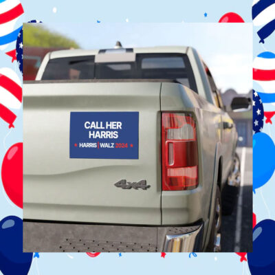 Call her Harris Walz 2024 Election Car Magnet