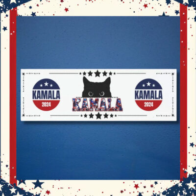 Cat Kamala 2024 Car Magnet