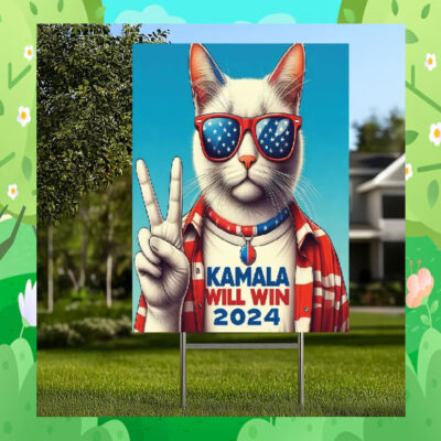 Cat Kamala Will Win 2024 Yard Signs