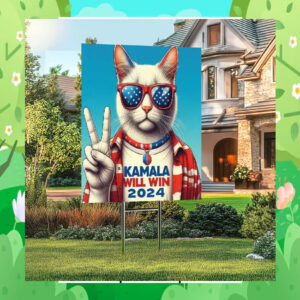 Cat Kamala Will Win 2024 Yard Signs