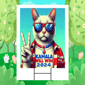 Cat Kamala Will Win 2024 Yard Signs