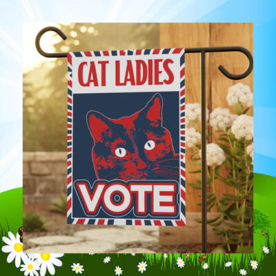 Cat Ladies Vote Kamala Harris Flag