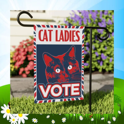 Cat Ladies Vote Kamala Harris Flag
