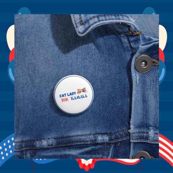 Cat Lady For Kamala Pin Buttons
