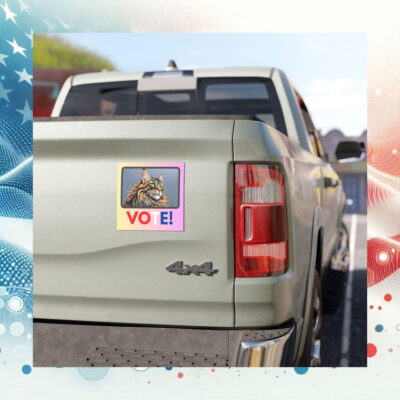 Cat Vote Kamala Harris Car Magnets