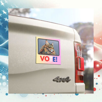 Cat Vote Kamala Harris Car Magnets
