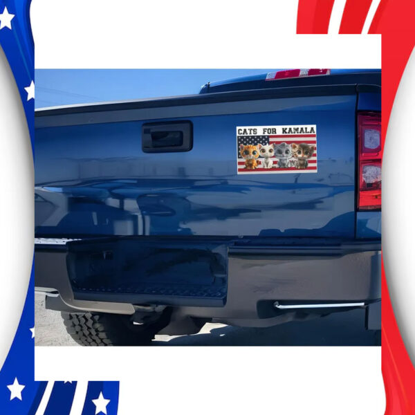 Cats For Kamala 2024 Car Magnet
