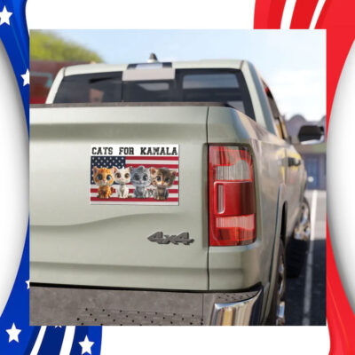Cats For Kamala 2024 Car Magnet