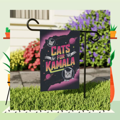Cats For Kamala 2024 Garden Flags